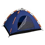 Aktive - Tienda Camping iglú para 3 personas, auto montable, medidas 200 x 150, color azul (85076)