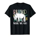 Safari Trip Rhino Guía de viaje Vacaciones familiares África Camiseta
