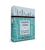 Rutas andando Nueva York con visitas virtuales, 51 tarjetas con ruta, mapa y vídeo exclusivos. Tamaño 13 x 9 x 3,5 cm