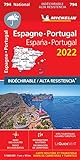 España, Portugal 2022 - Papel alta resistencia / Espagne, Portugal 2021 - Indéchirable (Nationale kaarten Michelin)