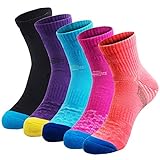 5 pares de calcetines acolchados que absorben la humedad para senderismo, senderismo, correr, acampar al aire libre