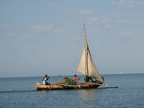 Barco de pesca en Madagascar