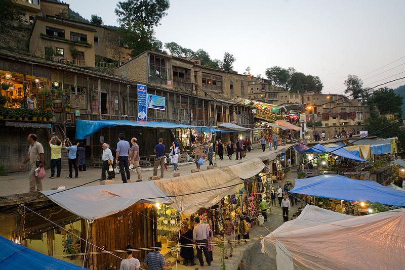 Vista de las calles de Masuleh