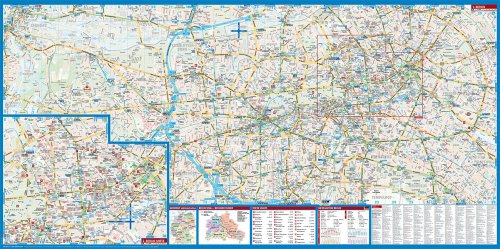 Laminated Berlin Map by Borch (English Edition) 2