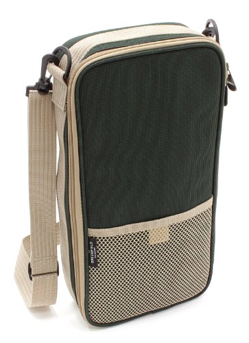 Greenfield Collection Luxury Flask Hamper Bag for 2-People, Forest Green 1