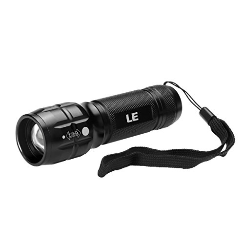 LE Adjustable Focus Mini LED Flashlight Torch, CREE LED, Zoomable, Small Flashlight, Super Bright, Batteries Included 5