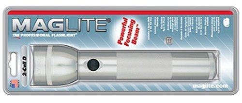 Maglite Heavy-Duty Incandescent 2-Cell D Flashlight, Silver 1