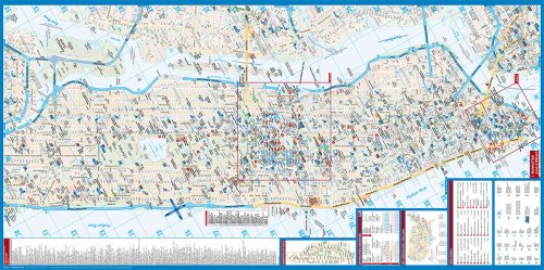 Laminated Manhattan Map by Borch (English Edition) 1