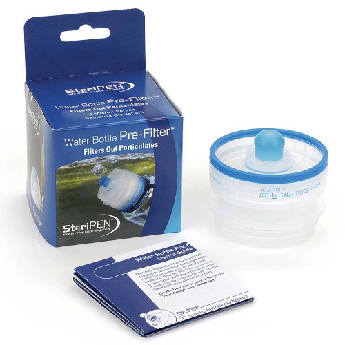 Steripen  sp pf i pre filtro para ancho botellas de agua de boca/azul transparente/azul 6