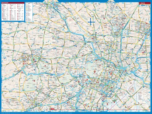 Laminated Tokyo Map by Borch (English Edition) 1