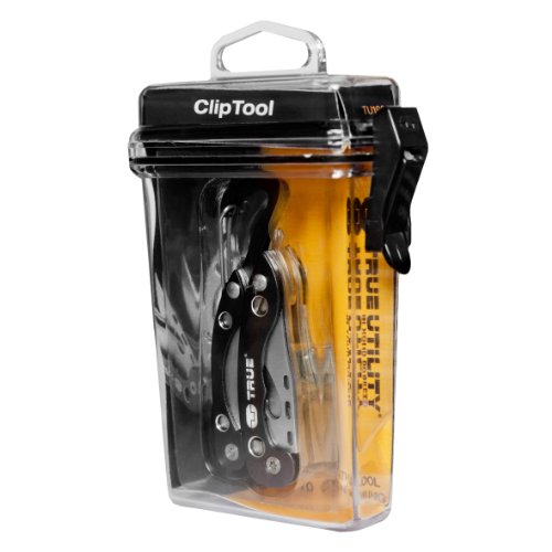True Utility TU192 Cliptool Quick Release Multi Tool with Pliers, Knife, File, Philips Screwdriver and Bottle Opener 2