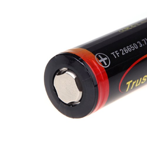 Lixada TrustFire - Juego de 2 pilas li-ion recargables, 3.7 V, 5000 mAh 2