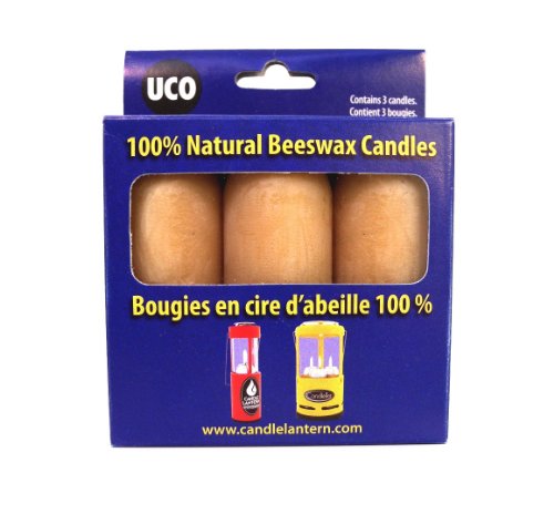 UCO 12 Hour Beeswax Candles for Candle Lanterns (3.5 Inch), 3-Pack 1