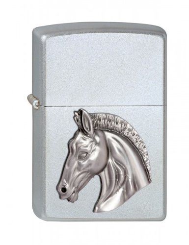Zippo 2002846 205 - Mechero, diseño de cabeza de caballo en relieve 4