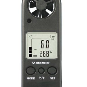 Handheld Anemometer Wind Speed Meter with Temperature Measurement, Lanyard & Carry Case 1