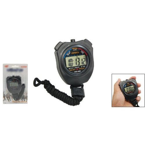 SODIAL(R) Digital Chronograph Sports Stopwatch with Neck Strap 7