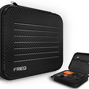 FRiEQ Medium Size Premium Water Resistant Carry Case for Gopro Hero 4, Black, Silver, Hero+LCD, 3+, 3, 2 and Accessories--Ideal for Travel or Home Storage 8