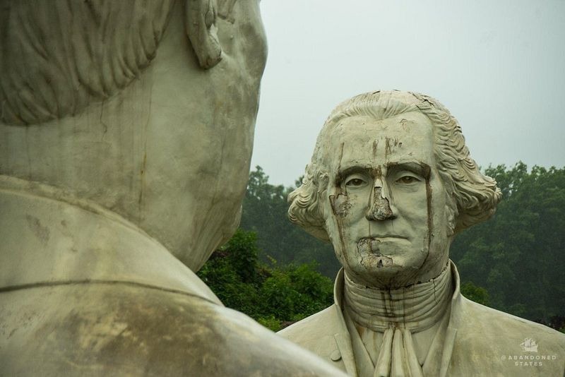 Abandoned Giant Busts of Presidents Park