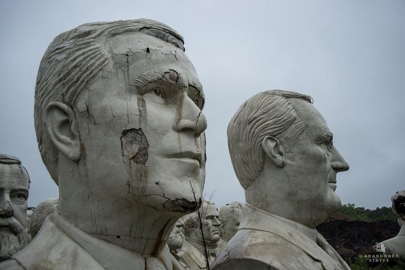 Abandoned Giant Busts of Presidents Park