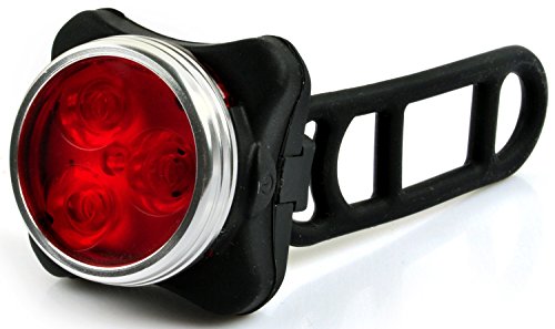 Love2pedaluk ® - Faro LED para bicicleta luces de bicicleta delantera Eje trasero, - Piloto trasero, Super brillante - USB Batería - 5 modos, Rear 2