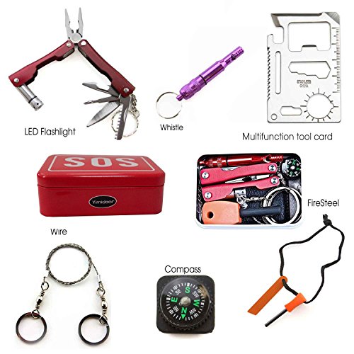 Outdoor SOS Tool Kit Self Help Sport Camping Hiking Survival Emergency Gear Survival Box 2