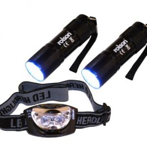 Rolson 61762 9-LED Torch and 3-LED Head Light Set (3 Pieces) 11