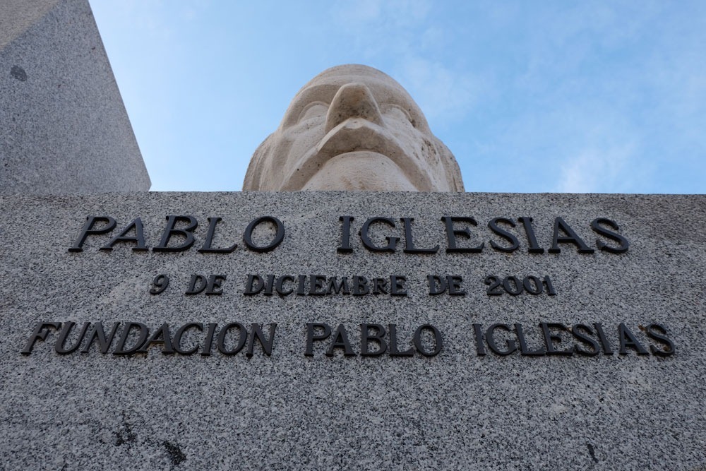 El Indestructible busto de Pablo Iglesias en Madrid 2