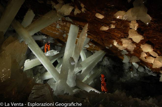 La Venta - Messico - Naica - Cueva de los cristales - All'interno del meraviglioso geoide a oltre 46°C e 100% di umidità_