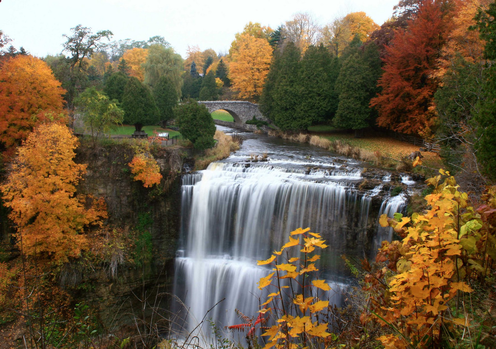 Webster's Falls - Fall colours at Spencer Gorge