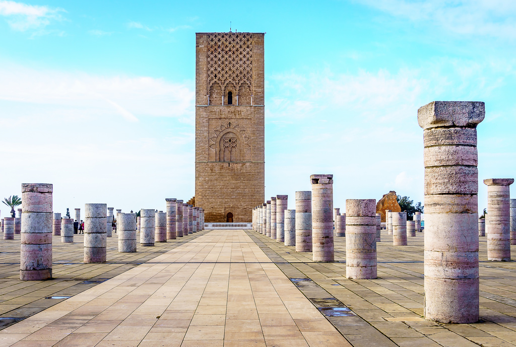Torre Hassan, mezquita inacabada en Marruecos