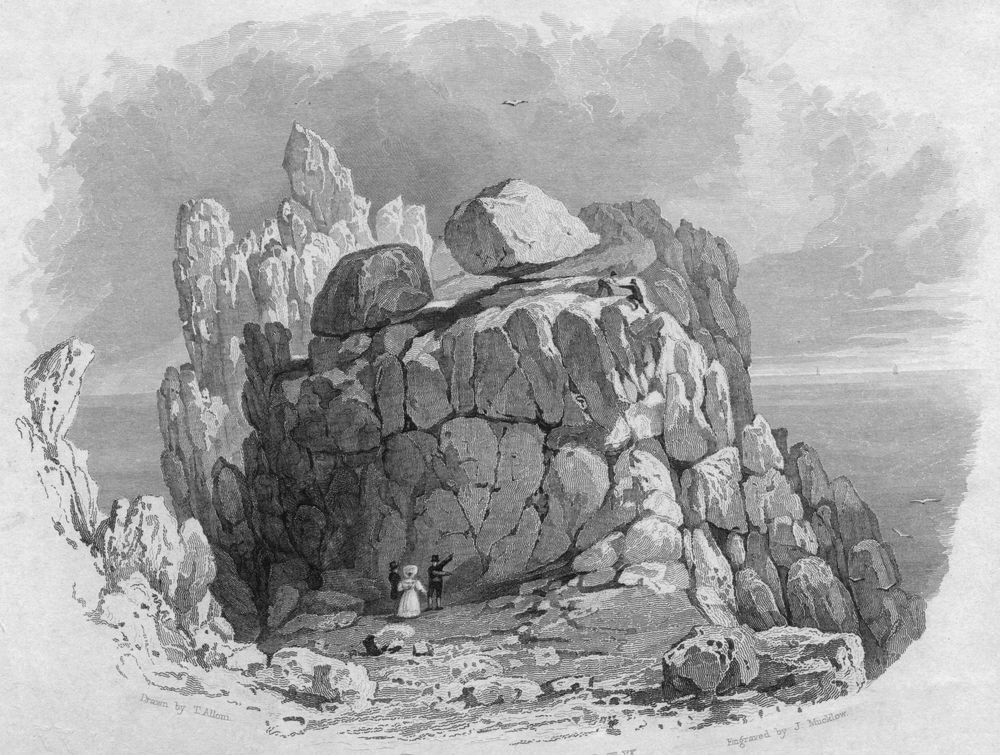 La roca Logan de Treen, Inglaterra 2