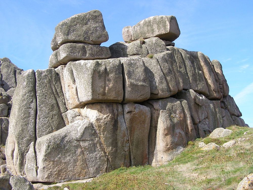 La roca Logan de Treen, Inglaterra 1